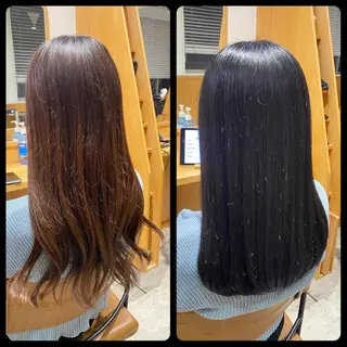 セミロング AMPHITOKYO 平林のヘアスタイル