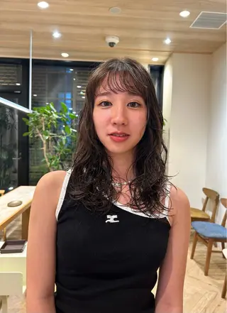 ミディアム パーマ tricca  ginza所属・ボブ・レイヤー ・パーマ【iri】のヘアスタイル