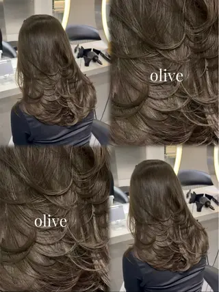 ロング カラー waka/韓国ヘア /lond uluのヘアスタイル