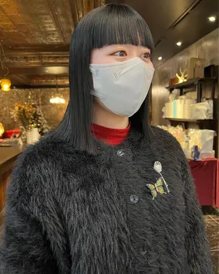 ミディアム カラー haco＋所属・圧倒的デザイン力 店長🎨RENAのヘアスタイル