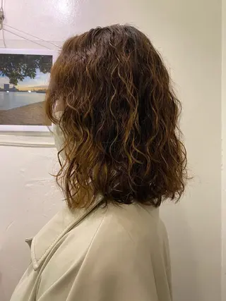 ショート パーマ les baladins du miroir所属・🍃YURI 🍃のヘアスタイル