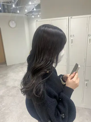 セミロング カラー ヘアアレンジ ボブ /ニュアンス/ satomi🧸💖のヘアスタイル