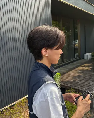 カラー パーマ メンズ hair make LATTE 川原店所属・若林 叶大のヘアスタイル