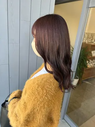 セミロング 築地 なずなのヘアスタイル