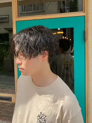 ショート パーマ メンズ 🟦西荻窪メンズ特化 美容師🟦Yu-Jiのヘアスタイル