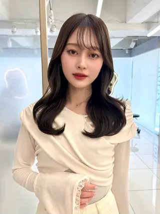 ロング 顔周り🇰🇷韓国 レイヤー/いづみ💞のヘアスタイル