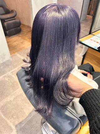 ミディアム カラー 韓国×髪質改善カラー 💎hinaのヘアスタイル