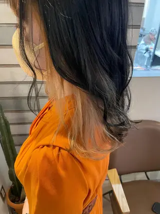 セミロング カラー 福永速人 /メンズパーマのヘアスタイル