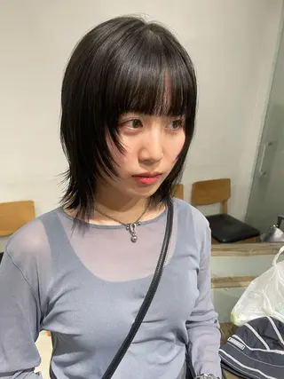 ショート カラー スパイラルパーマ 🌐hina⭐️のヘアスタイル