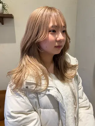 ロング 💞暖色艶カラー/ ホウツキカナ🍒のヘアスタイル