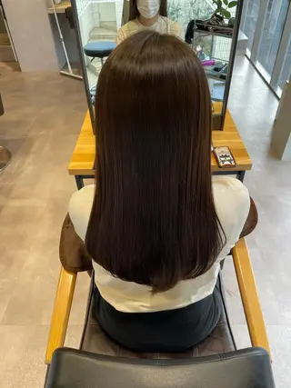 ロング カラー 韓国風/オシャレ /縮毛矯正/滝口琴未のヘアスタイル