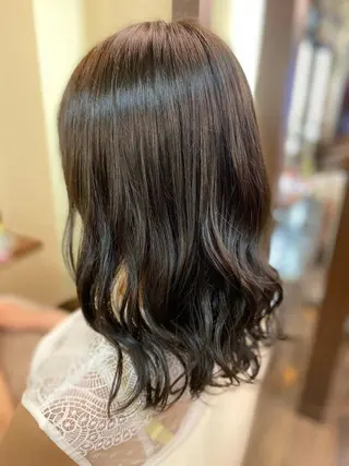 ミディアム カラー ヘアアレンジ メンズ 加藤 瑠美のヘアスタイル