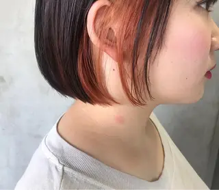 ショート カラー ヘアアレンジ stylist/蛯谷 珠里のヘアスタイル