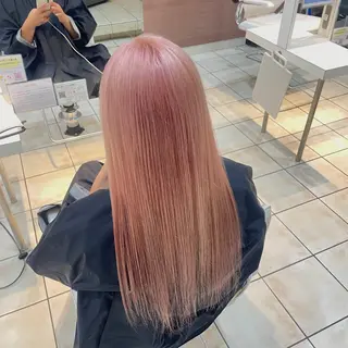 ロング カラー ブリーチ/ヘアセット 【𝙍𝙞𝙣𝙤】のヘアスタイル