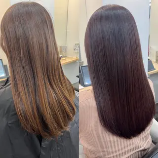 ロング カラー mai🐷髪質改善 🖤透ける暗髪🖤のヘアスタイル