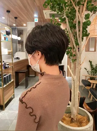 ショート カラー パーマ TYCHE GINZA所属・🍃服部 雅哉🍃銀座◎のヘアスタイル