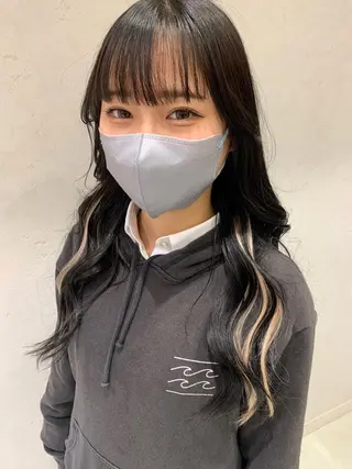 ロング カラー ayumi🌈 インナーカラー🌈のヘアスタイル