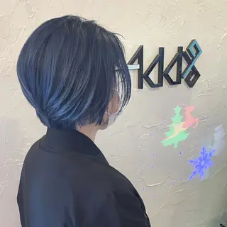 ミディアム カラー Add9 柳田健登のヘアスタイル