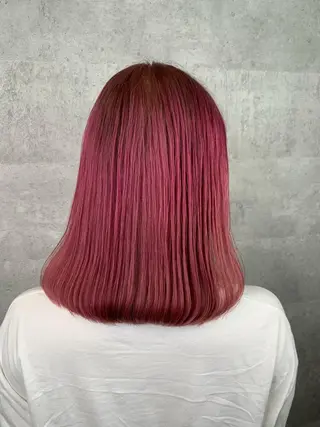 ミディアム mimiiy梅田 中崎町ハイトーンのヘアスタイル