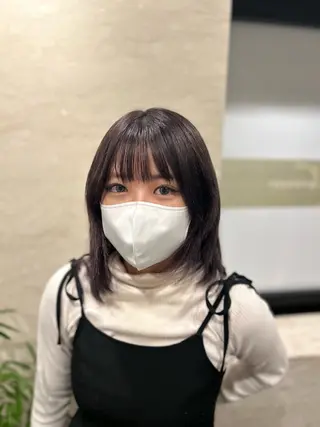 ミディアム カラー 日南乃/柔らか ブラウンカラーのヘアスタイル