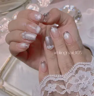 ネイル 23時まで❤︎韓国、 ワンホンネイルのネイルデザイン