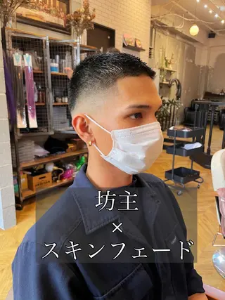 ショート メンズ エクステ指名No.1 【店長】橘田のヘアスタイル