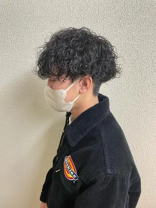 ショート パーマ メンズ 辻堂メンズ特化 YU-YAのヘアスタイル