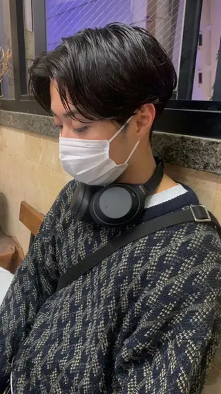 パーマ メンズ 地毛風艶カラー🌿 喜多夏海のヘアスタイル