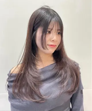 ロング ❤︎︎韓国ヘア❤︎︎ 𝑺𝒉𝒊𝒉𝒐のヘアスタイル