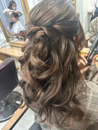 ヘアアレンジ ⟡.·mamiya 縮毛矯正/ヘアセットのヘアスタイル