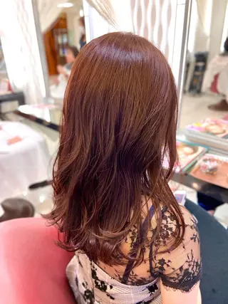 セミロング カラー 【髪質改善×カラー】 QUALIS沓掛貴浩のヘアスタイル