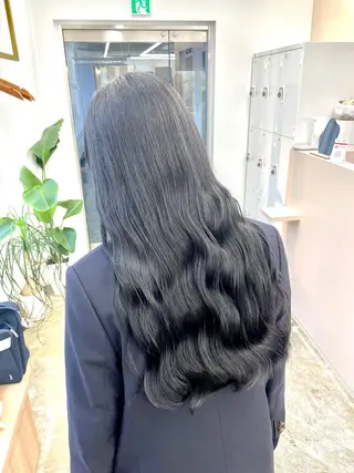 ロング カラー 🔵暗髪 特化🔵 梅田・増田のヘアスタイル