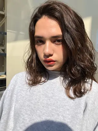 ミディアム mood tatemachiのヘアスタイル