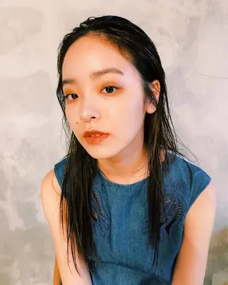 ロング カラー パーマ/レイヤー 岩山丈一郎のヘアスタイル