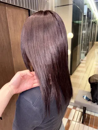 ミディアム カラー 名古屋栄カラーモデル sayoのヘアスタイル