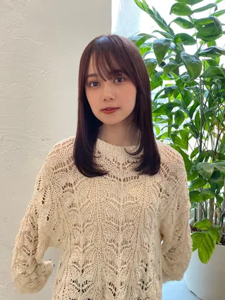 セミロング カラー 内山 湧勝/ メンズ/暖色カラーのヘアスタイル