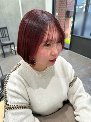 ショート カラー 艶髪レイヤー上田 紗也🇰🇷💗のヘアスタイル