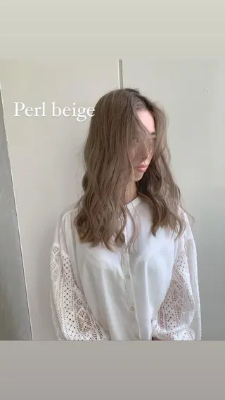 ミディアム カラー 韓国風/顔周りカット /髪質改善RYOTAのヘアスタイル