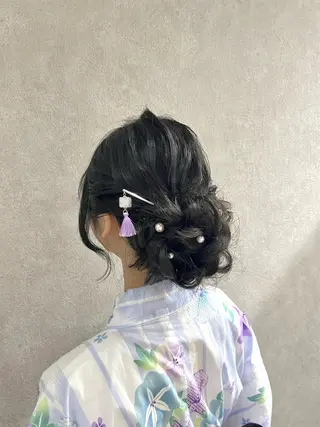 ヘアアレンジ 梅田カラーモデル/ ヘアセット/みさきのヘアスタイル