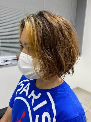 パーマ メンズ 伊藤 海のヘアスタイル