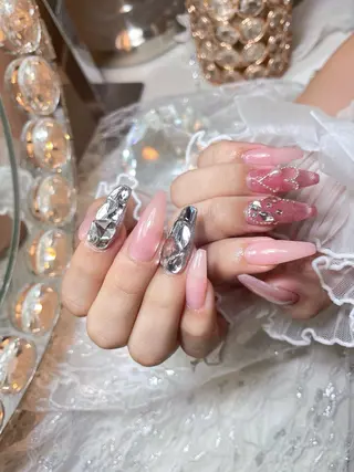 ネイル 23時まで❤︎韓国、 ワンホンネイルのネイルデザイン