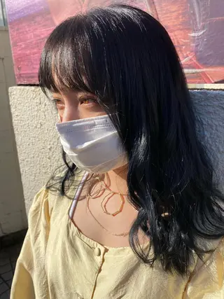 ロング カラー ヘアアレンジ niconail 千歳烏山店所属・niconail 🧣ayu 📍烏山のネイルデザイン