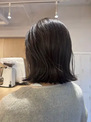 ミディアム ボブ/ベージュ /MIYUのヘアスタイル