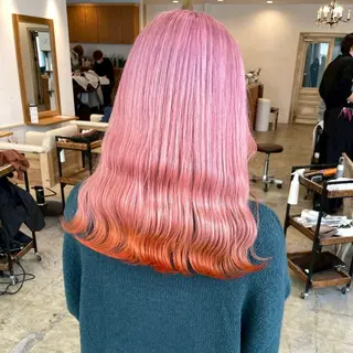 ロング miyu ハイトーンモデル募集のヘアスタイル