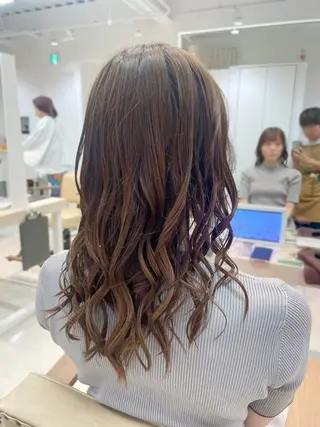 セミロング かずや🍀/髪質改善 /艶髪カラー/眉毛のヘアスタイル