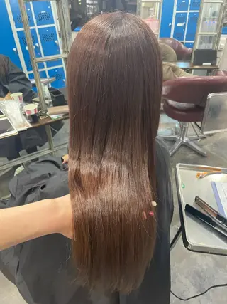 ロング カラー 韓国ヘア/レイヤー/ 暖色カラー/ Aiのヘアスタイル