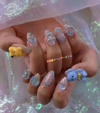 ネイル ラベンダー💖日暮里 ルル💖ネイルのネイルデザイン