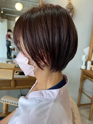 ショート ぱつボブ/ ショート/YUKIのヘアスタイル