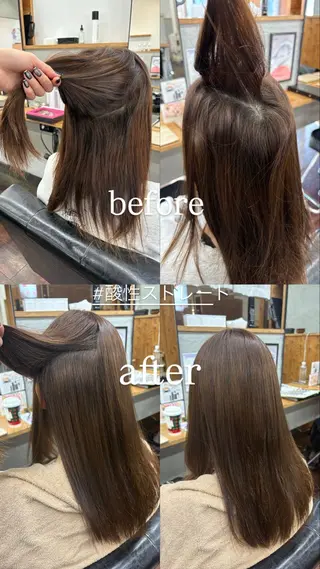 セミロング 豊川/透明感カラー 🫧篠島みなみ🫧のヘアスタイル