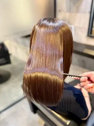 ミディアム 👑髪質改善カラー 中垣斗希のヘアスタイル